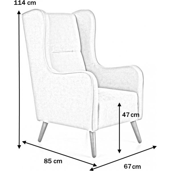 Sessel Linsey - Anthrazit