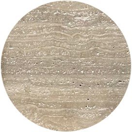 Tischplatte aus dunklem Travertin - 85 cm