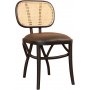 Sikns Stuhl - Schwarz/Rattan