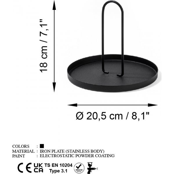 Dekorative Schale Simi - Schwarz