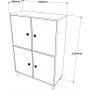 Vilamo Schrank 45 - Kiefer/schwarz