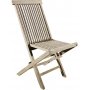 Salt Outdoor-Essgruppe oval 150-210 cm Tisch mit 6 Esszimmersthlen - Graues Teakholz