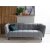 Renae 3-Sitzer-Sofa aus grauem Samt