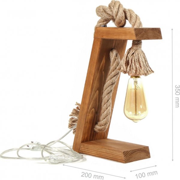 Lumina Tischlampe - Braun/Gold