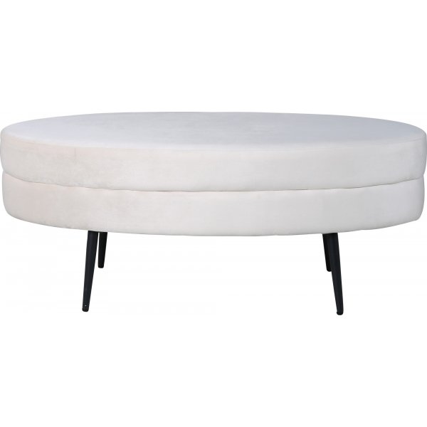 Rino Pouf - Beige Samt Rino Pouf - Beige Samt