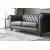Royal Chesterfield 3-Sitzer-Sofa aus dunkelbraunem Kunstleder + Mbelpflegeset fr Textilien