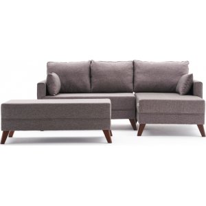 Bella Schlafsofa rechts - Braun