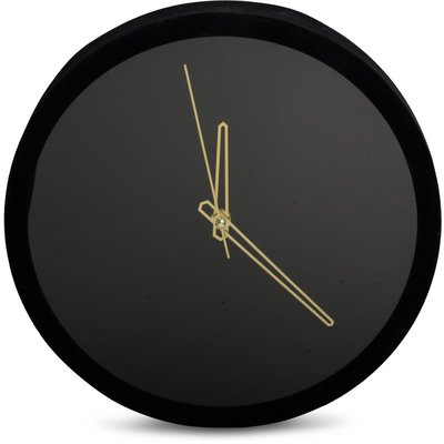 Uhr Modern - Schwarz/Gold