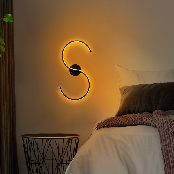 Es Wandleuchte - Schwarz Es Wandleuchte - Schwarz