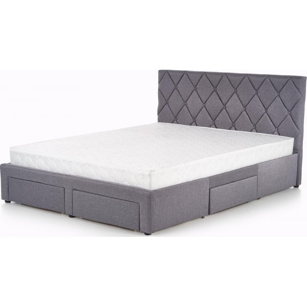 Libbie Bett mit Stauraum - grau