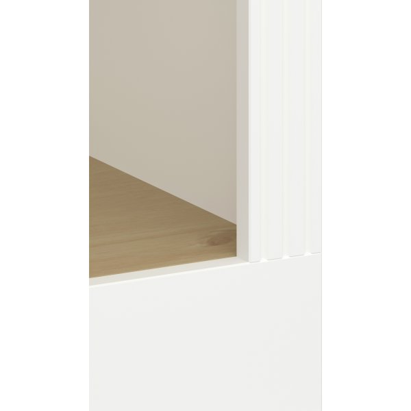 Bcherregal Nola - Wei/Beige