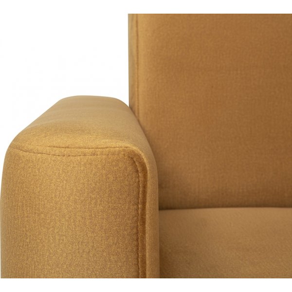 Schlafsofa mit Lattenrost - Gelb