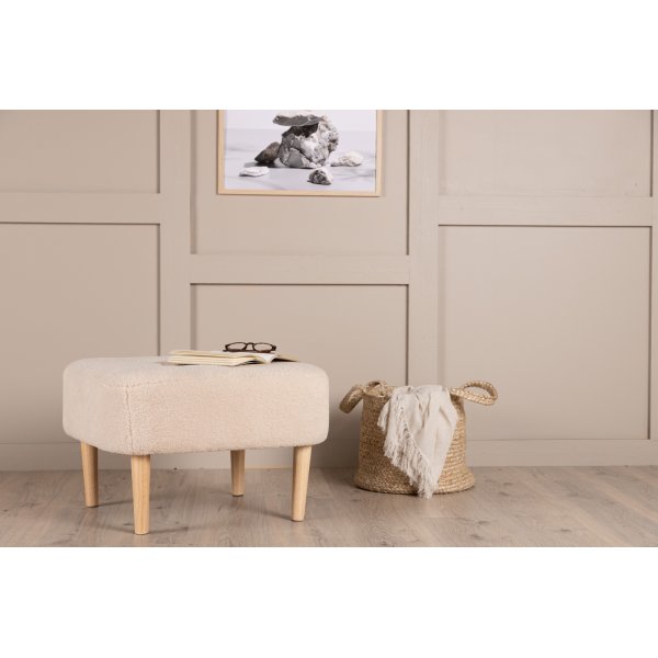 Hocker Salina - Weies Vlies