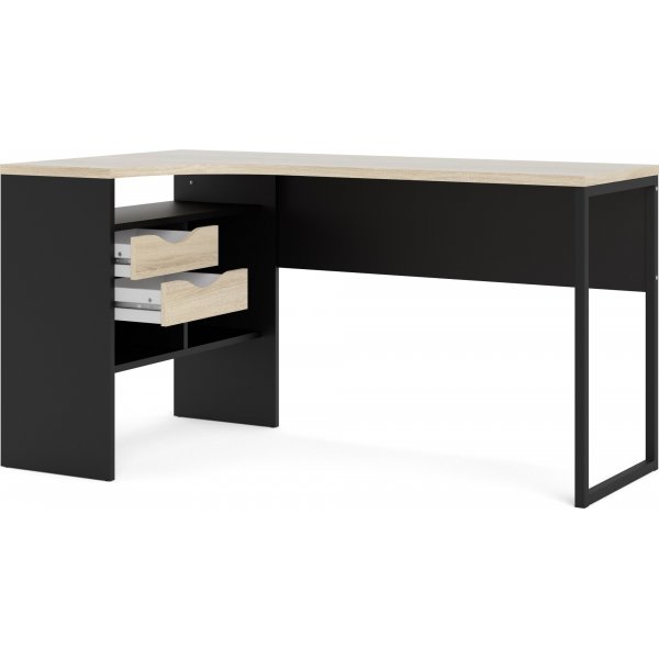 Function Plus Schreibtisch 145,1 x 81 x 76,8 cm - Schwarz/Eiche Function Plus Schreibtisch 145,1 x 81 x 76,8 cm - Schwarz/Eiche