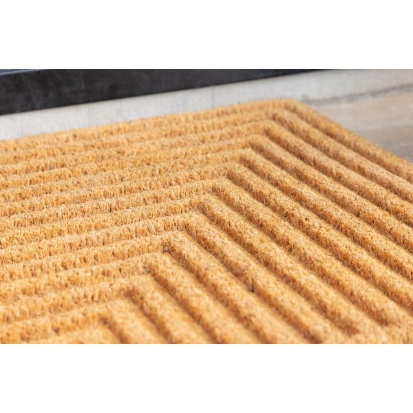 Jon Fußmatte 75 x 45 cm - Schwarz/Natur Jon Fußmatte 75 x 45 cm - Schwarz/Natur