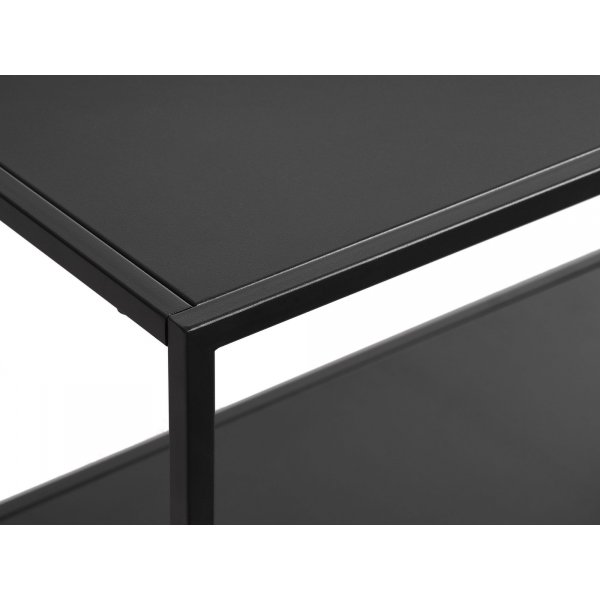 Bücherregal Billy aus schwarzem Metall - 180 x 80 cm Bücherregal Billy aus schwarzem Metall - 180 x 80 cm