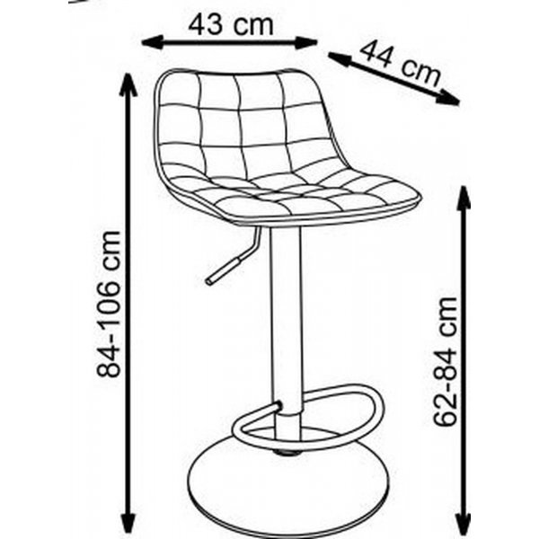 Pelican Barhocker 95 - Grau