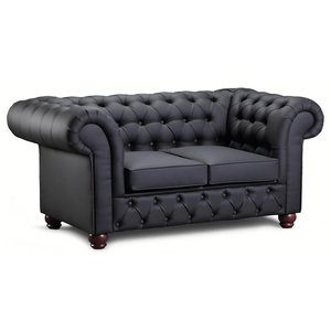 Chesterfield New England 2-Sitzer-Ledersofa - jede Farbe