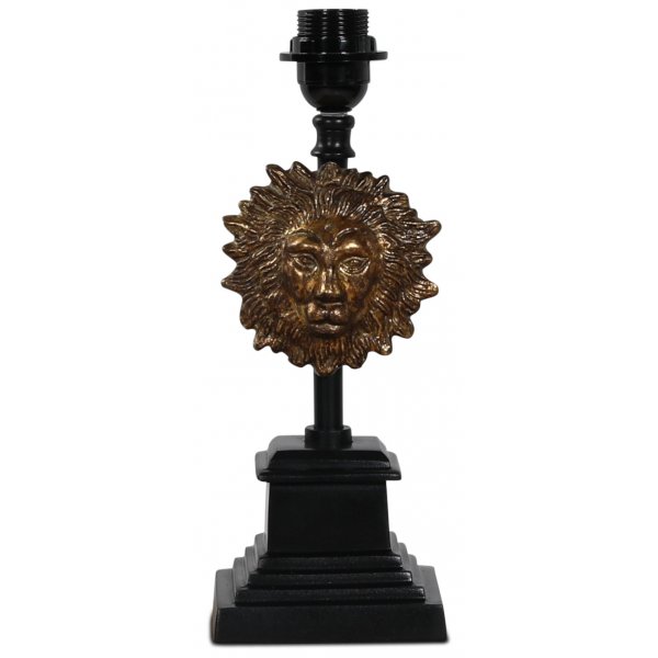Lwe Lampenfu H36 cm - Schwarz / Gold