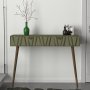 Forest Relief Tisch 120x 35 cm - Nussbaum/Dunkelgrn