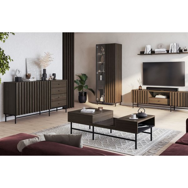 Piedmont Couchtisch - Portland Esche/Schwarz