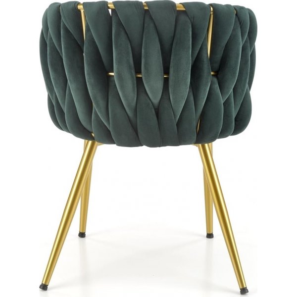 Cadeira Esszimmerstuhl 517 - Dunkelgrün/Gold Cadeira Esszimmerstuhl 517 - Dunkelgrün/Gold