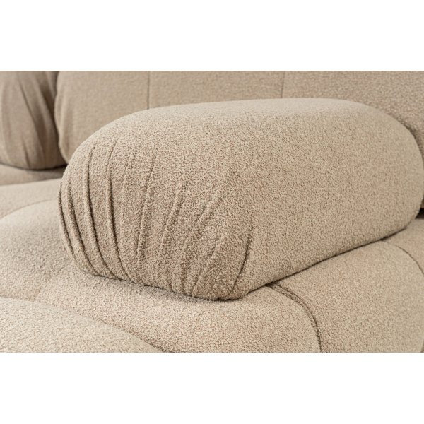 Rechtes Blanca-Modul - Dunkelbeige Rechtes Blanca-Modul - Dunkelbeige