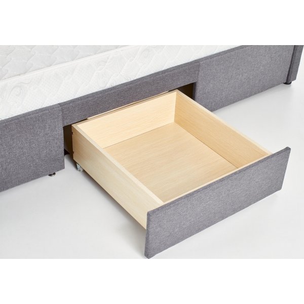 Libbie Bett mit Stauraum - grau