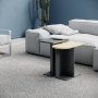 Mund Tisch 51 x 13 cm - Anthrazit/Eiche/Wei