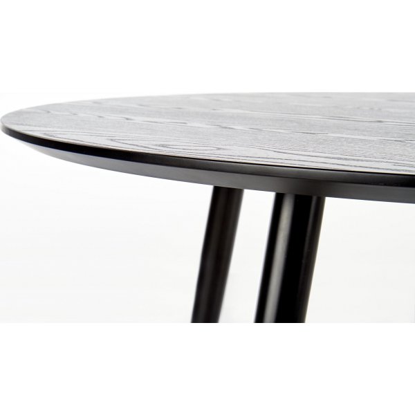 Liam Esstisch 120 cm - Schwarz/Gold