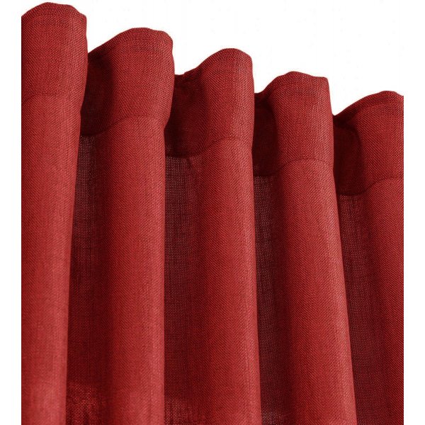 Cecil Vorhang 2er-Pack 2 x 145 x 260 cm - Rot
