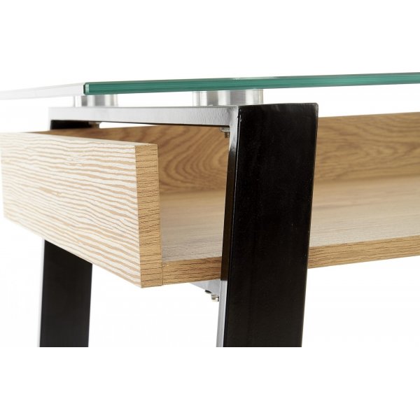 Emma Schreibtisch 120 x 60 cm - Eiche/Schwarz