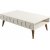 Lyon Couchtisch 105 x 60 cm - Creme/Walnuss