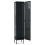 Revel Vitrine 200x40 cm - Schwarz / Getntes Glas + Fleckentferner fr Mbel