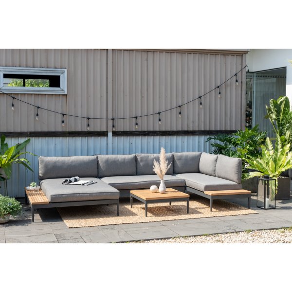 Lifestyle Garden Topaz Sofa-Set - Grau/Teak