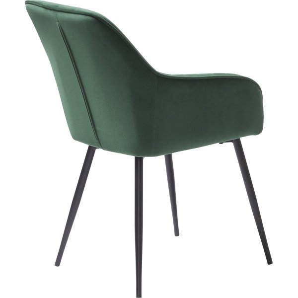 Boston-Sessel aus grnem Samt