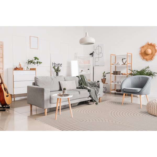 Genova Zen maschinengewebter Teppich Weiß Genova Zen maschinengewebter Teppich Weiß