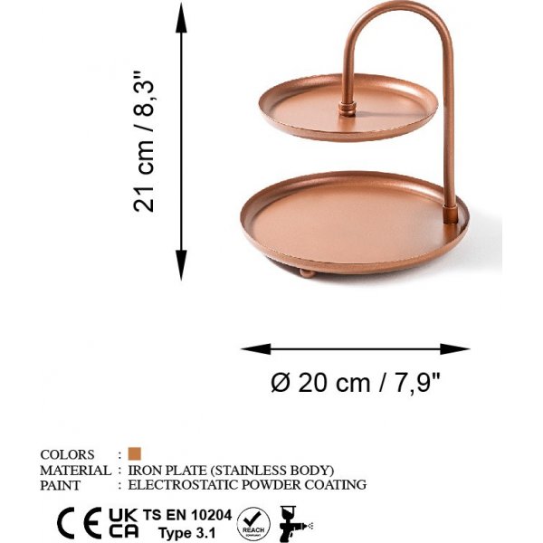 Kormen Dekoschale - Kupfer