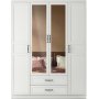 Henna-Kleiderschrank 140 x 50 x 182 cm - Wei
