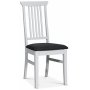 Gs Essgruppe: Ovaler Tisch 160/210 cm inklusive 4 Ms Sthle - Wei/Grau