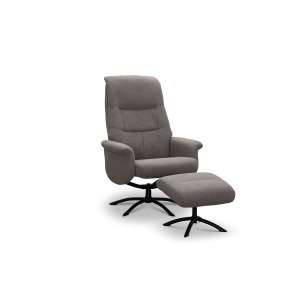 Basel Drehsessel + Fußhocker - Beige Basel Drehsessel + Fußhocker - Beige