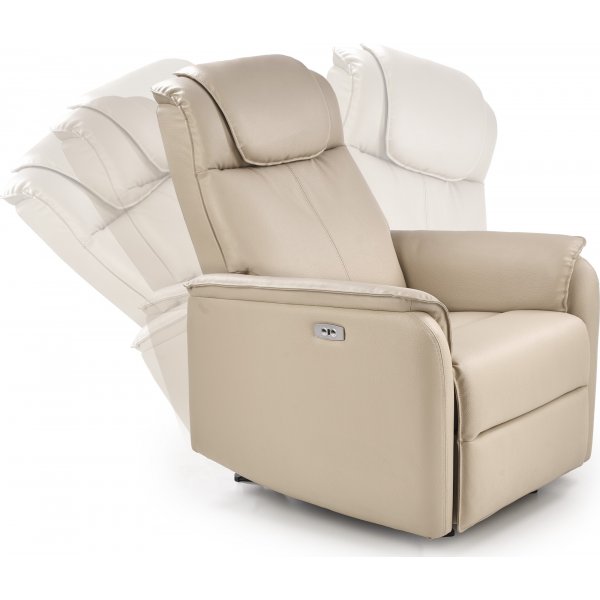 Elektrischer Relaxsessel Alonis - Cremeweiß Elektrischer Relaxsessel Alonis - Cremeweiß