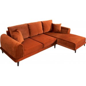 Nero Schlafsofa rechts - Rot