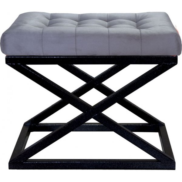 Capraz Hocker - Schwarz/Grau