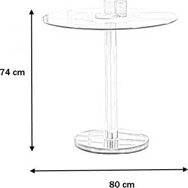 Violetter Glastisch - Chrom/Marmor Violetter Glastisch - Chrom/Marmor