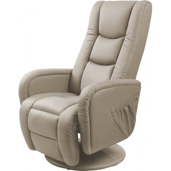 Bibi Liegesessel mit Massage - beiges PVC