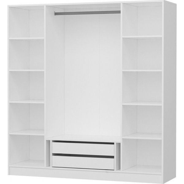 Capeto Kleiderschrank 180 cm - Weiß Capeto Kleiderschrank 180 cm - Weiß