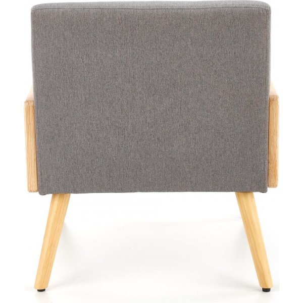 Sessel Fire - Grau & Holz Sessel Fire - Grau & Holz