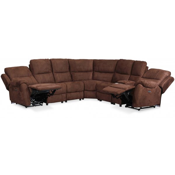 Enjoy Ecksofa 6-Sitzer elektrisch bedienbar