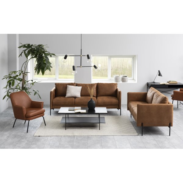 Angus Couchtisch 115 x 60 cm - Schwarz